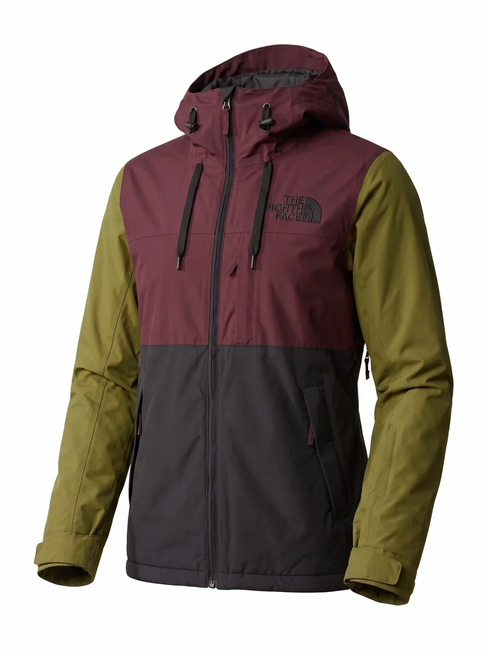North Face Freedom Insulated Jacket Plum Olive Green Black Size XS